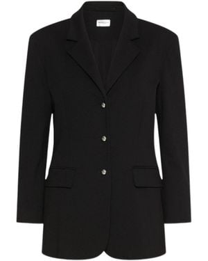 Marella Single-Breasted Stretch Jersey Blazer - Black