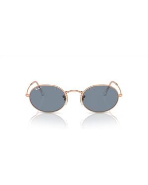 Ray-Ban Oval-Frame Sunglasses - White
