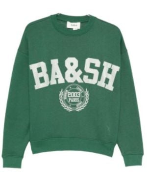 Ba&sh Crew Neck Sweatshirt - Green
