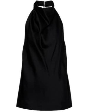 Stella McCartney Halterneck Satin Top - Black