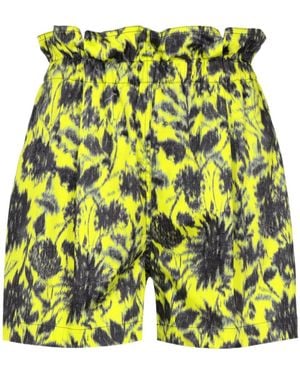 Philosophy Di Lorenzo Serafini All-Over Graphic-Print Shorts - Yellow