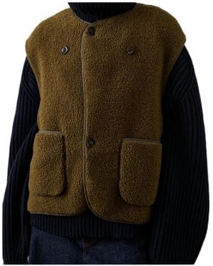Soeur Button Vest - Green