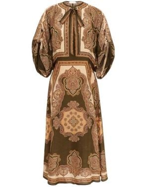 Zimmermann Paisley Print Dress - Natural