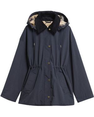 Barbour Hooded Parka Jacket - Blue