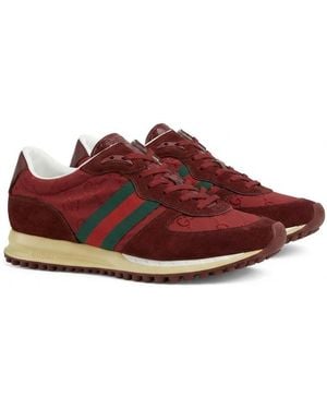 Gucci Re-Motion Original Gg Fabric Trainers - Red