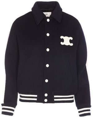 Celine Triomphe Teddy Jacket - Blue