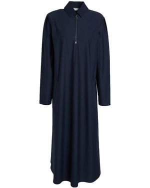 Max Mara Minimalist Structured Shirt Dress - Blue