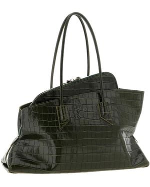 The Attico La Passeggiata Medium Shoulder Bag - Black