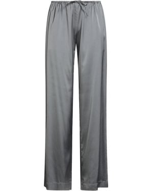 Jacquemus Solid-Color Satin Pants - Gray