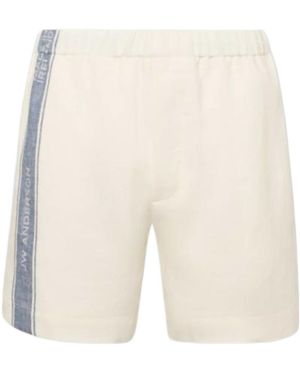 JW Anderson Jw Anderson Logo Tape Shorts - White