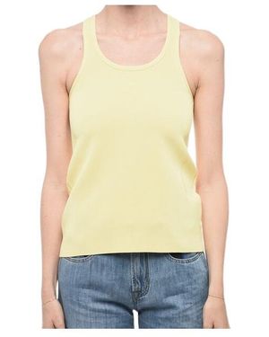 Jil Sander Ribbed Racer-Back Top - Multicolor