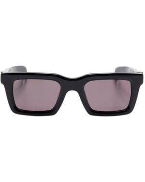 McQueen Eyewear Square Frame Sunglasses - White
