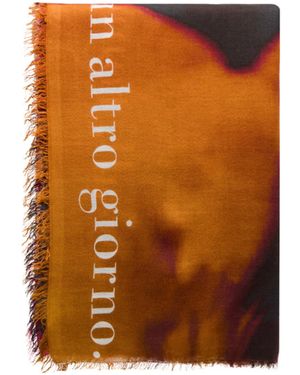 Faliero Sarti Fringed Scarf - Orange