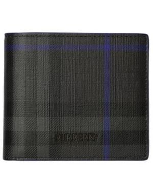 Burberry City Check Bifold Wallet - Black