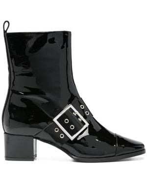 CAREL PARIS 50Mm Decorative-Buckle Ankle Boots - Black