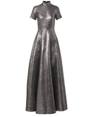 Emilia Wickstead Malinda Jacquard Gown - Gray