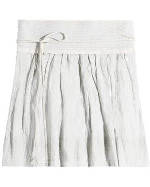 Lemaire Crinkled Wrap Skirt - White