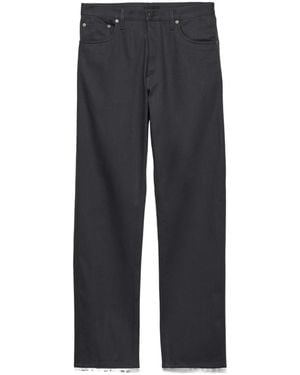 Prada Regular Raw Denim Jeans - Grey