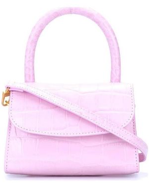 BY FAR Embossed Handbag - Pink