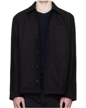 A.P.C. Lapel Long-Sleeved Casual Jacket - Black