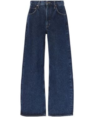 Agolde Low Curve Mid-Rise Denim Trousers - Blue