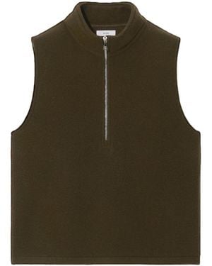 Rier Stand-Up Collar Vest - Green