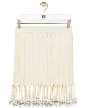 Loewe Mini Skirt - Natural