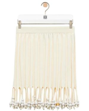 Loewe Mini Skirt - Natural