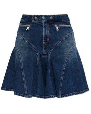 Versace Jeans Couture Logo Denim Skirt - Blue