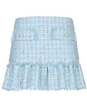 Liu Jo Ruffled Mini Skirt - Blue