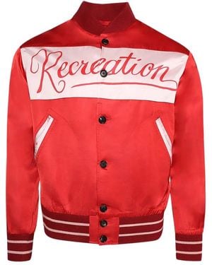 Bode Postcard Rally Jacket - Red