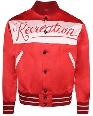 Bode Postcard Rally Jacket - Red