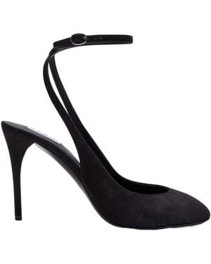 Alaïa Decollete 90 Suede Slingback Pumps - Black