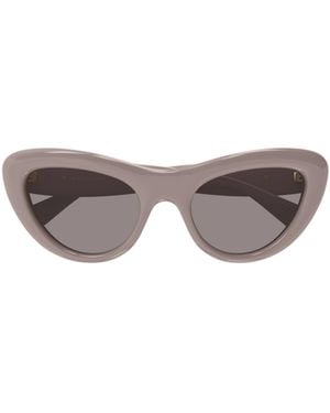 Bottega Veneta Eyewear Cat-Eye Sunglasses - White