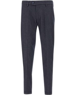 Re-hash Buckle Belt Pants - Blue