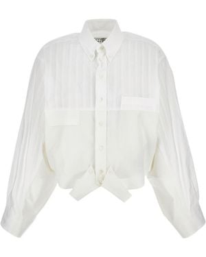 MM6 by Maison Margiela Mirrored Poplin Shirt - White
