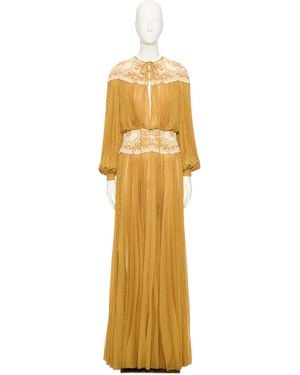 Valentino Long Sleeve Dress - Metallic