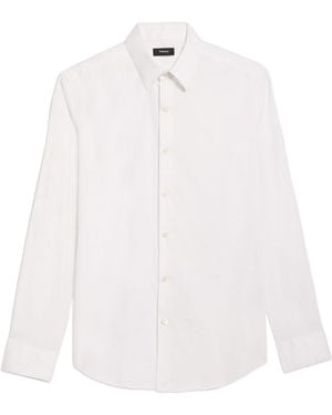 Theory Sylvain Button-Up Shirt - White