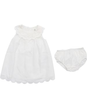 Chloé Sleeveless Dress And Panties Set - White
