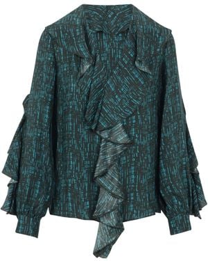 Gianluca Capannolo Shirt With An Irregular Pattern - Green