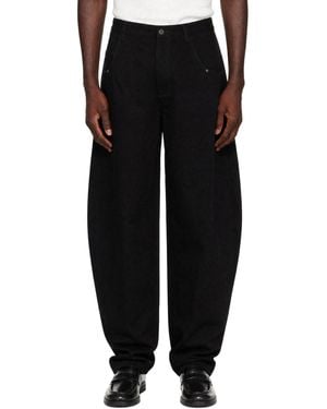 Entire studios Ascent Barrel-Leg Jeans - Black