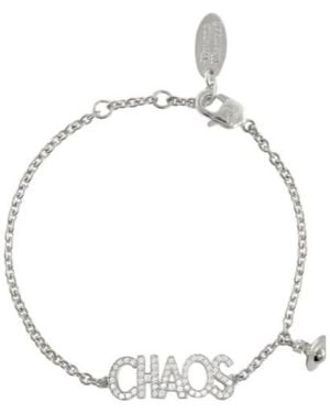 Vivienne Westwood Chaos Orb Chain Bracelet - White