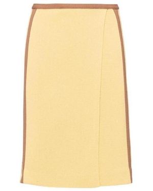 Miu Miu Knitted Midi Skirt - Yellow