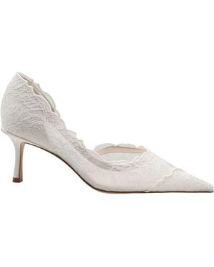 Jimmy Choo Pointed-Toe High Heels - White