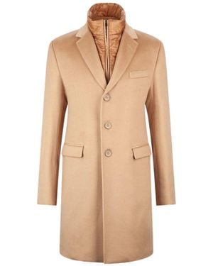 Herno Long-Sleeved Coat - Natural