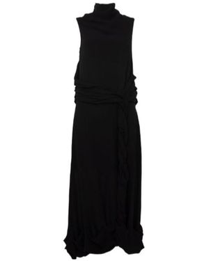 JW Anderson Twisted Sheer Dress - Black