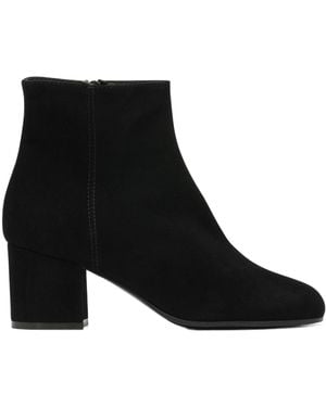 Via Roma 15 Round-Toe Ankle Boots - Black