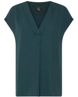 Marella V-Neck Overshirt - Green
