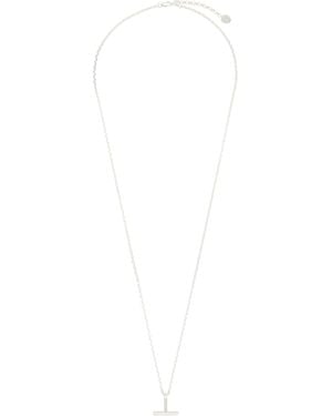 Tom Ford T-Bar-Pendant Chain Necklace - Black