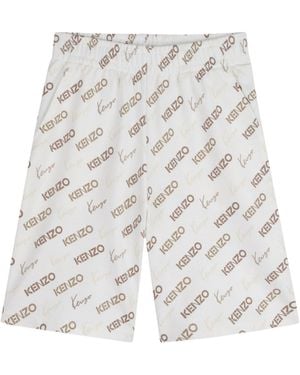 KENZO Logo Shorts - White